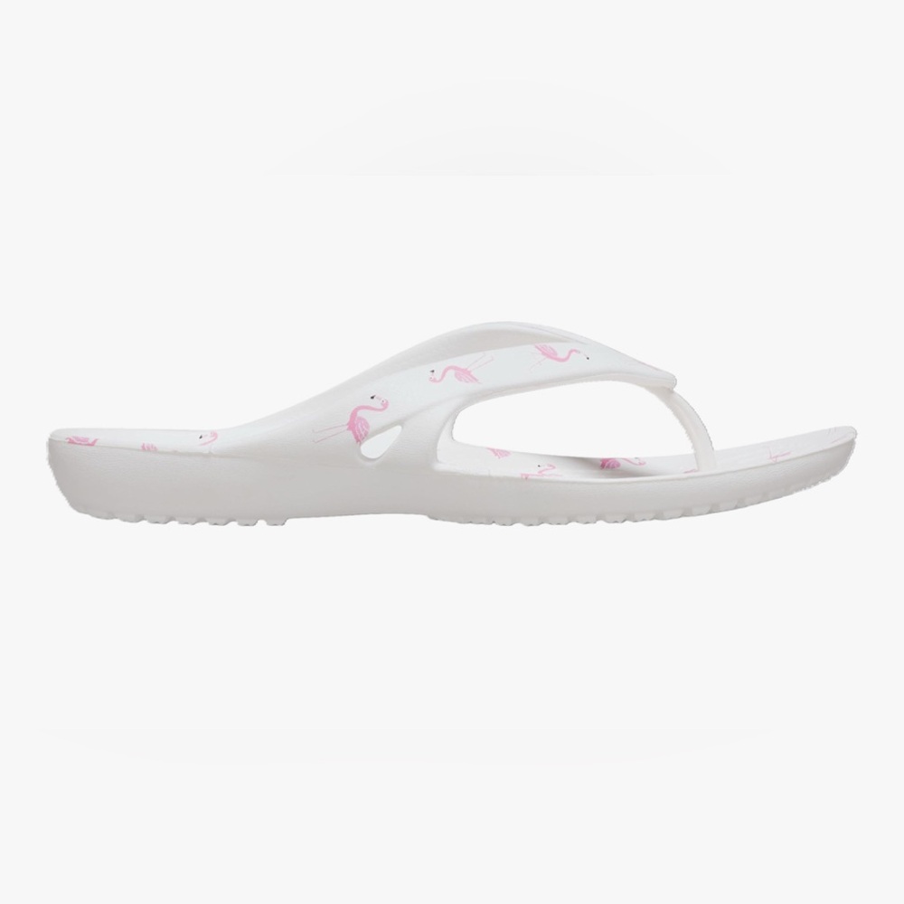 Crocs Kadee II Flamingo Print Flip Flop W 211700-100 Women’s Size 7 - Picture 3 of 8